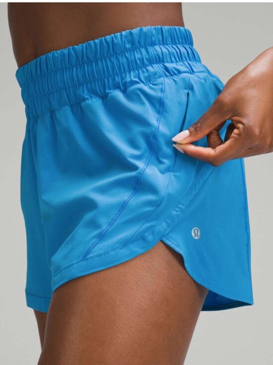 lululemon athletica Pants - Lululemon Track That High-Rise Lined Short 3" Poolside 10